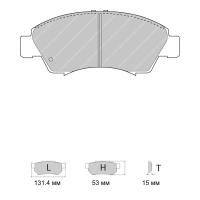Ferodo Racing FCP777 колодки тормозные передние, состав колодок DS Performance, черный
