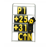 OMP Professional пит-борд со знаками, серебристый