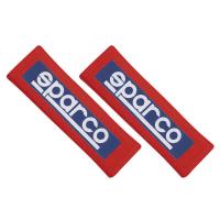 Sparco  накладки на ремни безопасности, красный (2 шт), 3"