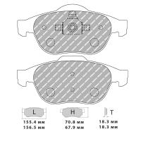 Ferodo Racing FCP1441 колодки тормозные передние, состав колодок "G" (DS 3.12), черный
