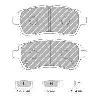 Ferodo Racing FCP4426 колодки тормозные передние, состав колодок "G" (DS 3.12), черный