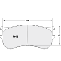 Performance Friction 7915 колодки тормозные, толщина 19 мм, состав 11, черный