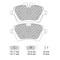 Ferodo Racing FCP4080 колодки тормозные передние, состав колодок "TL" (TL66), черный