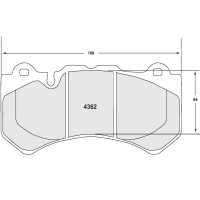 Performance Friction 4362 колодки тормозные передние, толщина 19 мм, состав Z-Rated, черный