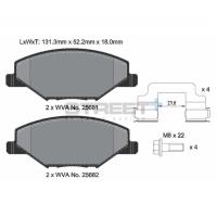 Pagid 8304 колодки тормозные передние, толщина 18 мм, состав SP (Street+)
