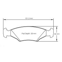 Pagid 4823 колодки тормозные передние, толщина 18 мм, состав RS 42