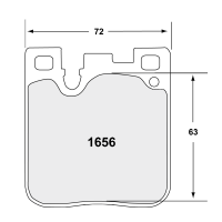 Performance Friction 1656 колодки тормозные задние