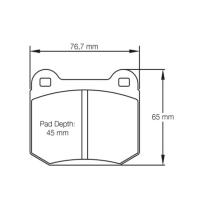 Pagid 1587 колодки тормозные задние, толщина 15 мм, состав RSL 29