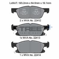 Pagid 8236 колодки тормозные передние, толщина 19,1 мм, состав SP (Street+)