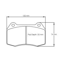 Pagid 1427 колодки тормозные передние, толщина 17,2 мм, состав RSL 29