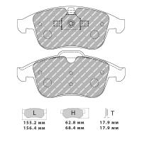 Ferodo Racing FCP4249 колодки тормозные передние, состав колодок "G" (DS 3.12), черный