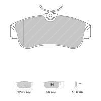 Ferodo Racing FDS604 колодки тормозные передние, состав колодок DS Performance, черный