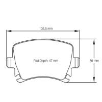 Pagid 8046 колодки тормозные задние, толщина 17,2 мм, состав RSL 19