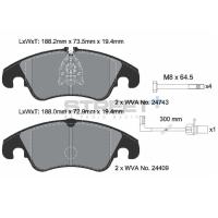 Pagid 8094 колодки тормозные передние, толщина 19,4 мм, состав SP (Street+)