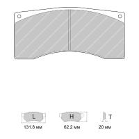 Ferodo Racing FRP302 колодки тормозные, состав колодок "DB" (DS1.08), черный