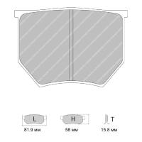 Ferodo Racing FRP202 колодки тормозные , состав колодок "C" (4003), черный