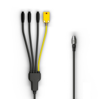 AIM Split 3 719 аналоговый + 1 TC 50 cm, черный / желтый