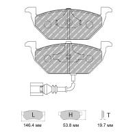 Ferodo Racing FDS1398 колодки тормозные передние, состав колодок DS Performance, черный