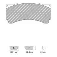 Ferodo Racing FRP3014 колодки тормозные передние, состав колодок "GB" (DS 3.12), черный