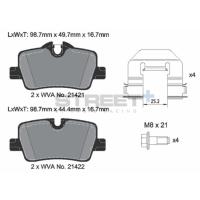 Pagid 8266 колодки тормозные задние, толщина 16,7 мм, состав SP (Street+)