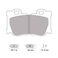 Ferodo Racing FCP4173 колодки тормозные задние, состав колодок "H" (DS 2500), черный