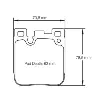 Pagid 4933 колодки тормозные передние, толщина 16,5 мм, состав RSL 1
