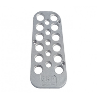 OMP  упор левой ноги, алюминий, серебристый