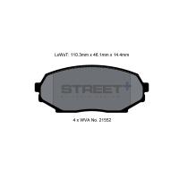 Pagid 8157 колодки тормозные передние, толщина 14,4 мм, состав SP (Street+)