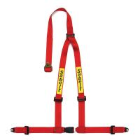Sabelt ремни безопасности, 3 точки, 2", алюминий, красный