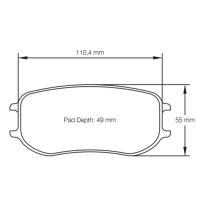 Pagid 4929 колодки тормозные задние, толщина 26 мм, состав RSL 29