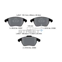 Pagid 8033 колодки тормозные передние, толщина 20,3 мм, состав SP (Street+)