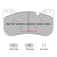 Ferodo Racing FCP5546 колодки тормозные передние, состав колодок "H" (DS 2500), черный