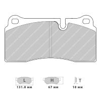 Ferodo Racing FCP1281 колодки тормозные, состав колодок DS Performance, черный