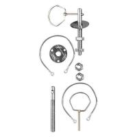 OMP  замки капота, сталь, серебристый