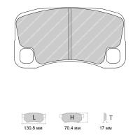 Ferodo Racing FRP3143 колодки тормозные задние, состав колодок "G" (DS 3.12), черный