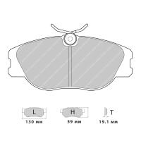 Ferodo Racing FCP565 колодки тормозные передние, состав колодок "W" (DS 1.11), черный