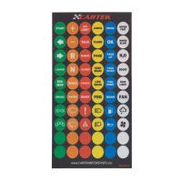 Cartek наклейки разноцветные для рулевой беспроводной пластины