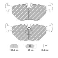 Ferodo Racing FCP1301 колодки тормозные задние, состав колодок DS Performance, черный