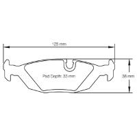 Pagid 1141 колодки тормозные задние, толщина 17 мм, состав RSL 19
