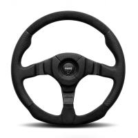 Momo Dark Fighter руль для тюнинга (кожа), 350 мм, вылет 36 мм, черный