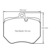 Pagid 4910 колодки тормозные передние, толщина 20 мм, состав RSC 1