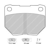 Ferodo Racing FCP1372 колодки тормозные задние, состав колодок DS Performance, черный