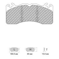 Ferodo Racing FCP4711 колодки тормозные передние, состав колодок "H" (DS 2500), черный