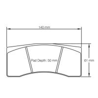 Pagid 1619 колодки тормозные, толщина 26 мм, состав RSL 1