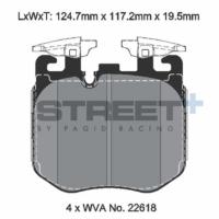 Pagid 8226 колодки тормозные передние, толщина 19,9 мм, состав SP (Street+)