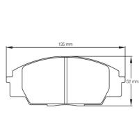 Pagid 8010 колодки тормозные передние, толщина 17 мм, состав RSL 29