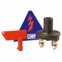 OMP  выключатель электрических цепей 2-х контактный, черный / красный