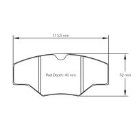 Pagid 1265 колодки тормозные передние, толщина 16 мм, состав RST 1