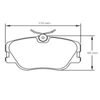 Pagid 1190 колодки тормозные передние, толщина 19 мм, состав RSH 29E