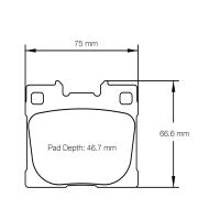 Pagid 8300 колодки тормозные задние, толщина 16 мм, состав RSL 29